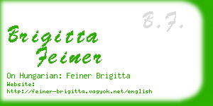 brigitta feiner business card